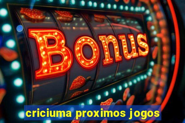 criciuma proximos jogos